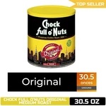 Chock Full Nuts Original Blend Ground Coffee, Medium Roast, 30.5 Oz. Can. Fixed Price $27.77.