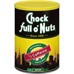 Chock Full O'nuts Coffee Heavenly Half Caffeine Ground 10.3 Ounce. Fixed Price $24.33.