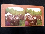 Relief Camp San Francisco 1906 Earthquake Fire Golden Gate Park Stereoview 1390. Fixed Price $22.00.