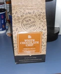 New England White Chocolate Chip Ground Coffee 1LB. Bag Medium Roast Flavored. Fixed Price $15.00.