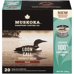 Muskoka Roastery Coffee Loon Call Breakfast Blend Pods. Fixed Price $57.98.
