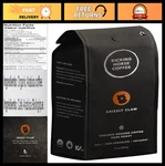 Dark Roast Ground Coffee, Organic Fairtrade, Kosher, 60 Oz, Pack - Grizzly. Fixed Price $130.99.