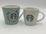 Starbucks Mermaid Ceramic Coffee Mug 2019 And 2020 Lot. Fixed Price $9.60.
