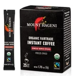 Mount Hagen Organic Instant Regular Coffee, 25 Count Single Serve Packet. Fixed Price $31.24.
