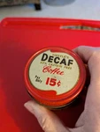 Nestle's Decaf Instant 1OZ. Glass Trial Size 15C Coffee Jar T680(756C). Fixed Price $15.00.