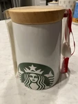 Starbucks 2012 Holiday 1/2 Pound Canister & Scoop W/ House Blend Coffee - 6. Fixed Price $20.00.