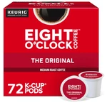 Eight O'clock Coffee The Original, Single-serve Keurig K-cup Pods, Medium Roast. Fixed Price $37.50.