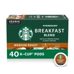 Starbucks Breakfast Blend Medium Roast K-cup Coffee Pods 40 Count Keurig. Fixed Price $27.69.