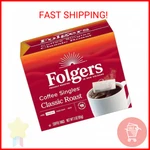 Folgers Classic Medium Roast Coffee, 19 Single Serve Bags. Fixed Price $14.65.