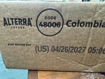 Alterra Colombia 100X .28OZ Medium Roast Coffee Rails 48006 Best By 4/26/2027. Fixed Price $55.55.