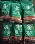 Starbucks Decaf Pike Place Medium Roast Ground Coffee 2.5OZ Bag - Lot 6 Read. Fixed Price $10.95.
