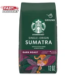 Starbucks Ground Coffee, Dark Roast Hot Iced Single-origin Sumatra, 1. Fixed Price $21.37.