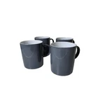Thomas Sunny Day Slate Gray White Center Medium Coffee Mugs Germany Set 4. Fixed Price $28.00.