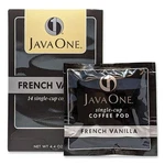 Java One 70400 Coffee Pods, French Vanilla, Single Cup, 14/BOX. Fixed Price $14.77.