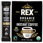 Rex Organic Fairtrade Freeze-dried Instant Coffee Sticks, Medium Roast Arabica,. Fixed Price $14.99.