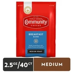 Community Coffee Ground Packets Medium Roast 2.5OZ,40 Ct-best BY:04/20/26. Fixed Price $54.00.