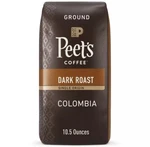 Peet's Coffee Single Origin Colombia Ground Premium Dark Roast 10.5 Oz. Fixed Price $19.91.
