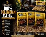Pack Keefe 100% Colombian Coffee 3OZ Freeze Dried Instant Strong Fresh. Fixed Price $27.99.