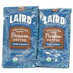 Laird, Peruvian Coffee, Dark Roast, Ground, 12 Oz, Organic, Best By: 7/2026 (2). Fixed Price $25.00.