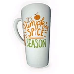 It's Pumpkin Spice Season Tall Coffee Mug Cup Large 15 Oz White Orange Stoneware. Fixed Price $15.00.