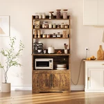Garvee Bakers Rack With Power Outlets Coffee Bar Cabinet For Spice Dishe And Pot. Fixed Price $152.59.