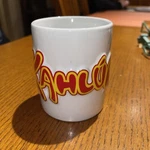 Vintage Kahlua Coffee Tea Mug/cup White With 3D Kahula Red Logo Yellow Outline. Fixed Price $9.95.