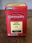 Community Coffee Cafe Special Medium-dark Roast Keurig K-cup 12 Pack Pods New. Fixed Price $11.99.