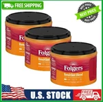 3 Canister Folgers Breakfast Blend Ground Coffee, Mild Roast, 22.6 Oz. Fixed Price $46.43.