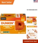 Indulge Dunkin Caramel Crazy 10-COUNT K-cup Pods Sweet Bliss Awaits. Fixed Price $25.99.