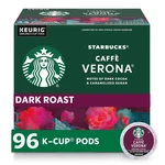 Starbucks K-cup Pods, Dark Roast Hot Or Iced Coffee, Caff Verona, 96. Fixed Price $63.00.
