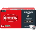 Community Coffee Signature Blend, Dark Roast, 60 K-cup Pods. Fixed Price $29.99.