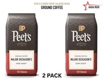 Peet's Major Dickason Dark Roast Ground Coffee ( 2 Pack ) Arabica, 10.5 Oz. Fixed Price $18.99.
