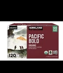 Kirkland Signature Pacific Bold K-cup, 120 Count. Fixed Price $68.99.