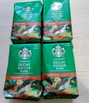 4 Pack Starbucks House Blend Decaf Medium Roast Ground Coffee 12OZ Bb 05/20/26. Fixed Price $29.95.