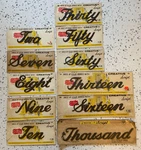 Vintage Creative Script House Address Number Words. Fixed Price $18.00.