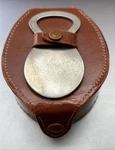 Vintage Tan Genuine Hide Leather Box Case Beer Bottle Opener England Made. Fixed Price $14.99.
