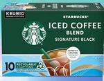 Starbucks Iced Coffee Blend Signature Black Medium K-cup Crafted (1 Box 10). Fixed Price $18.99.