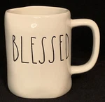 Rae Dunn Blessed Coffee Mug Cup Artisan Collection By Magenta 4 7/8 Tall. Fixed Price $19.99.