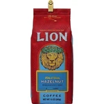 Lion Coffee, Hazelnut Flavor, Light Roast, Ground, 10 Ounce Bag. Fixed Price $18.99.