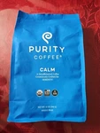 Purity Coffee Calm Decaf Whole Bean 12OZ Usda Organic- Exp 3/21/26. Fixed Price $22.00.