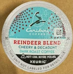 96/PACK Caribou Reindeer Blend Cherry & Decadent Dark Roast Cups Bulk. Fixed Price $25.99.