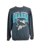 90S San Jose Sharks Nhl Hockey Stanley Cup Black Sweatshirt RM1320. Fixed Price $35.99.