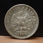 1889/7 Potosi Pi Mexico 10 Centavos Better Date. Fixed Price $35.00.