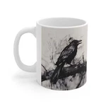 Council Ravens: Mystic Trio 11OZ White Coffee Mug Artist Gift Cup. Fixed Price $22.98.