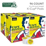 Caf Bustelo Sweet & Creamy Con Leche Coffee Keurig K-cup Pods 96 Count Box. Fixed Price $189.99.