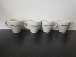 4 Cafe Demitasse Espresso Coffee Cup Restaurant Ware Brasil Brazil Gavina. Fixed Price $48.00.