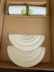Il Caffe Alessi "kaeru" Mocha Espresso Cups & Saucers Toyo Ito 2005. Fixed Price $160.00.