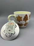 Nwt Harvest Green Studio Christmas Gingerbread Man Cappuccino Mug Cup W/ Stencil. Fixed Price $12.99.