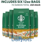 Starbucks Ground Coffee Blonde Roast Decaf Veranda Blend Old Stock. Fixed Price $42.97.