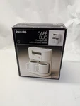 Vintage Philips Cafe Duo HD5158 White 2 Cup Drip Coffee Maker Space Saver Wall. Fixed Price $41.91.